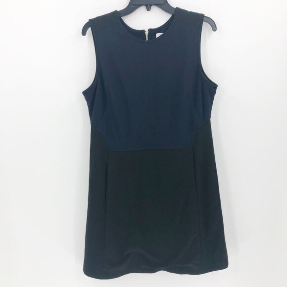 KF/KaufmanFranco Collective Dress 12 Black Color-Block Stretch Sleeveless - Picture 3 of 10